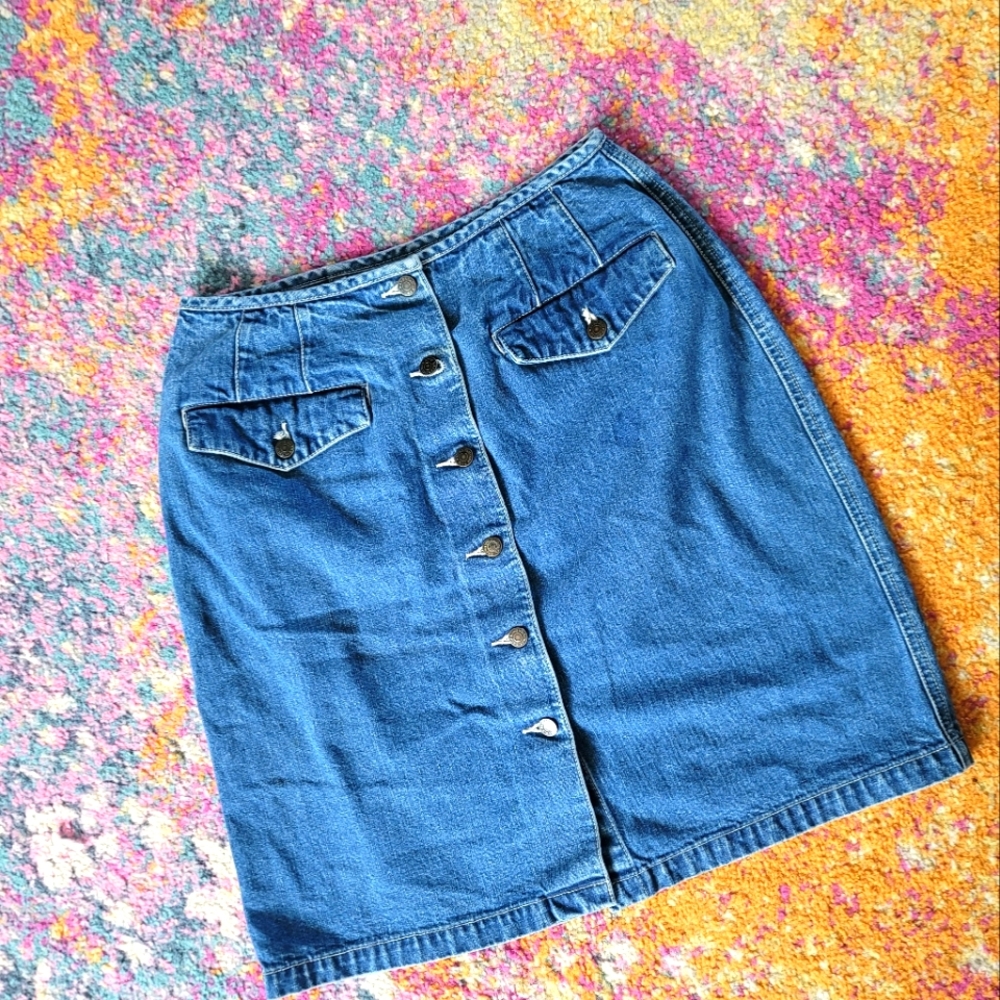 💥 Vintage Eddie Bauer Jean skirt